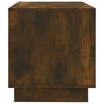 vidaXL Meuble TV Chêne fumé 102x41x44 cm Bois d'ingénierie