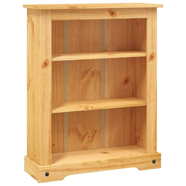 vidaXL Bibliothèque 3 niveaux Gamme Corona Pin mexicain 80x29x100 cm