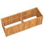 vidaXL Lit surélevé 150x50x50 cm bois massif de teck