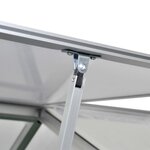 vidaXL Serre renforcée en aluminium avec cadre de base 7 55 m²