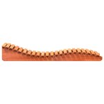 vidaXL Chaise longue cire marron 205x70x31 5 cm bois massif de pin