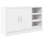 vidaXL Armoire d'évier blanc 90x29x55 cm bois d'ingénierie
