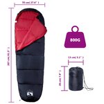 vidaXL Sac de couchage momie pour adultes camping 3 saisons
