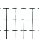 vidaXL Clôture euro Acier 25 x 0 8 m Vert