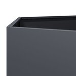 vidaXL Jardinières 2 Pièces anthracite hexagone 46x40x45 cm acier