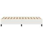 vidaXL Cadre de Lit Crème 90x190 cm en Tissu Côtelé
