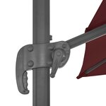 vidaXL Parasol de jardin en porte-à-faux avec mât en aluminium
