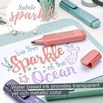 Surligneur textliner 1546 metallic rouge faber-castell