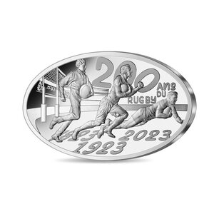 Coupe du Monde de Rugby France 2023 - 200 ans du rugby - Monnaie de 10€ Argent