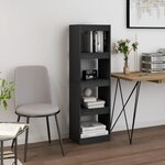 vidaXL Bibliothèque/Séparateur de pièce Gris 40x30x135 5 cm Pin massif