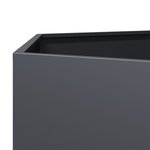 vidaXL Jardinière anthracite hexagone 104x90x45 cm acier