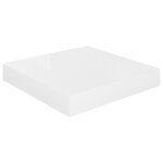 vidaXL Étagère murale flottante Blanc brillant 23x23 5x3 8 cm MDF