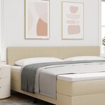 Headboard vidaXL Design Simple Vert Clair Gris 200 cm Tissu Velours