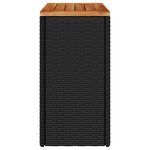 vidaXL Table d'appoint de jardin dessus en bois noir 58x27 5x55 cm