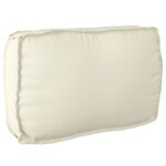 vidaXL Ensemble de coussins de palette 3 pièces Crème en tissu Oxford