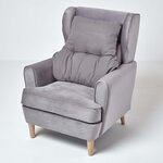 Coussin lombaire ergonomique en coton  Gris ardoise - HOMESCAPES