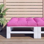 vidaXL Coussin de palette rose 70x70x12 cm tissu