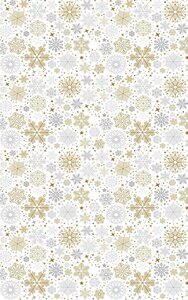 Tapis d'intérieur Noël 50 x 80 cm - Doré