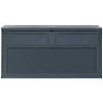 vidaXL Boîte de rangement de jardin 320 L Anthracite
