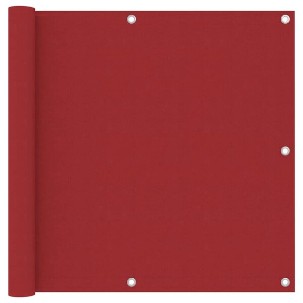 vidaXL Écran de balcon Rouge 90x600 cm Tissu Oxford