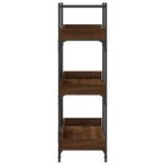 vidaXL Bibliothèque à 3 niveaux chêne marron 100x33x108 5 cm
