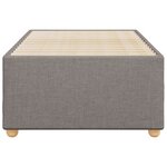 vidaXL Cadre de lit sans matelas taupe 90x200 cm tissu