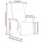 vidaXL Fauteuil inclinable de massage repose-pieds blanc similicuir