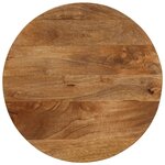 vidaXL Dessus de table Ø 50x3 8 cm rond bois de manguier massif