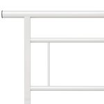vidaXL Cadre de lit Blanc Métal 160x200 cm