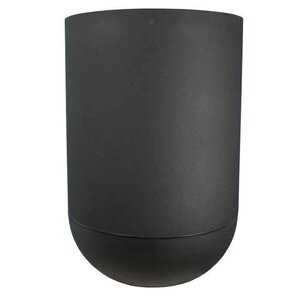 Bac à fleurs rond GRANIT TULIPE - Plastique Ø 50 cm - Noir