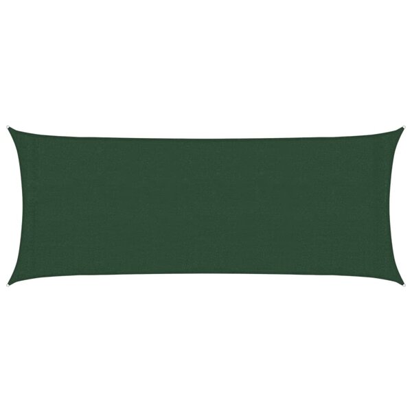 vidaXL Voile d'ombrage 160 g/m² Vert foncé 2x5 m PEHD