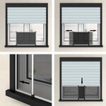 vidaXL Moustiquaire extensible pour fenêtres Blanc (100-193)x75 cm