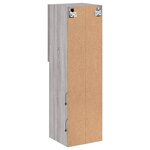 vidaXL Meubles TV avec lumières LED 2 Pièces sonoma gris 30 5x30x102 cm