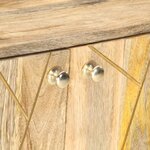 vidaXL Buffet 118x30x75 cm Bois de manguier massif