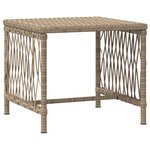 vidaXL Ensemble de chaises longues Ensemble de 3 Beige et crème