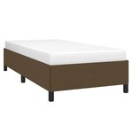 vidaXL Cadre de lit sans matelas marron foncé 100x200 cm tissu