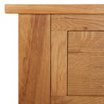 vidaXL Coiffeuse 110x40x75 cm Bois de chêne massif