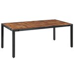 vidaXL Ensemble à manger d'extérieur 9 Pièces résine tressée et acacia