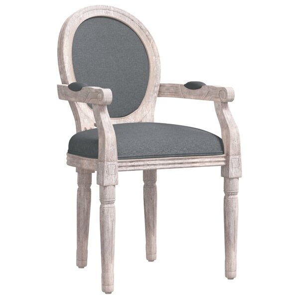 vidaXL Chaise à manger gris foncé 54x56x96 5 cm tissu