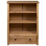 vidaXL Bibliothèque 80x35x110 cm Bois de pin massif Assortiment Panama