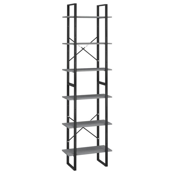 vidaXL Étagère de rangement Gris 60x30x210 cm Bois de pin massif
