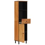 vidaXL Armoire de salle de bain 38x33x160 cm bois massif d'acacia