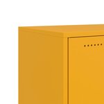 vidaXL Meuble TV jaune moutarde 68x39x43 5 cm acier laminé à froid