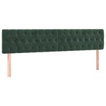 vidaXL Sommier à lattes de lit avec matelas LED Vert foncé 200x200 cm