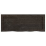 vidaXL Étagère murale marron foncé bois chêne massif traité