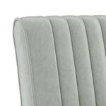 vidaXL Fauteuil sans accoudoirs gris clair velours