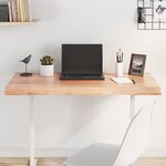 vidaXL Dessus de table bois massif traité bordure assortie