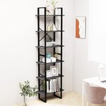 vidaXL Étagère de rangement Gris 60x30x210 cm Bois de pin massif