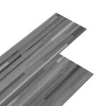 vidaXL Planches de plancher PVC 5 02 m² 2 mm Autoadhésif Gris rayé