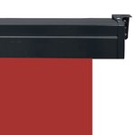 vidaXL Auvent latéral de balcon 125x250 cm Rouge